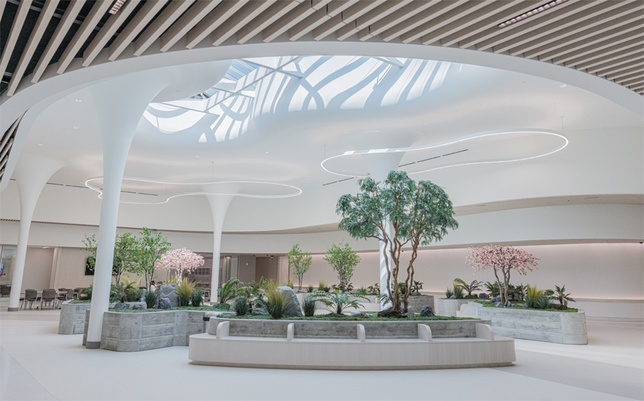 Peaceful indoor garden to connect healing with nature