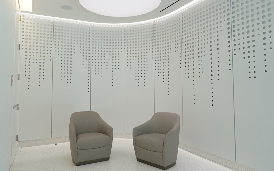 Quiet room for meditation and mindfulness